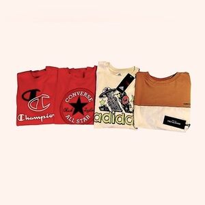 New Kenneth Cole, Adidas, Champion and Converse brand Tops for Boys N…
